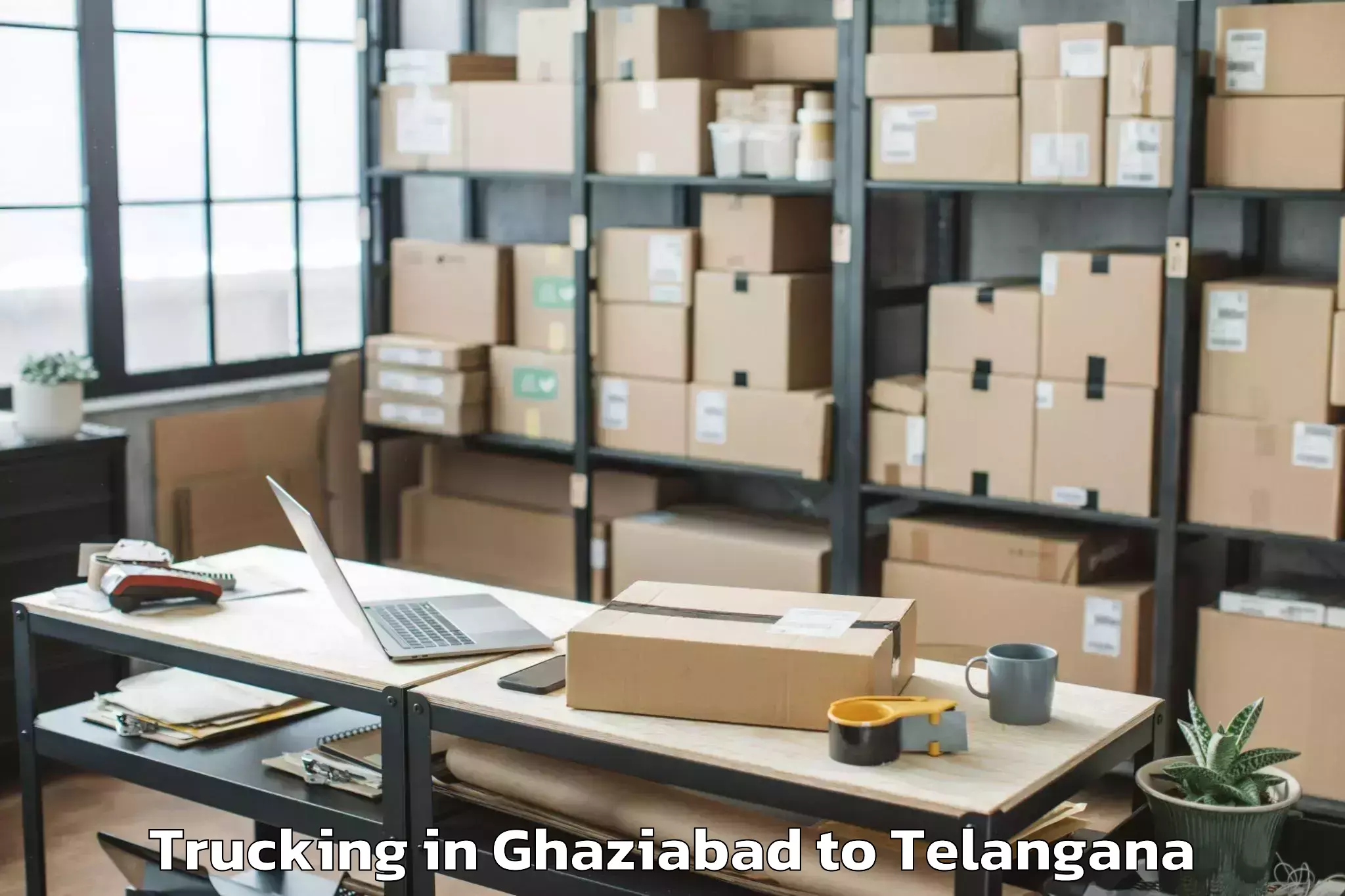 Easy Ghaziabad to Narketpalle Trucking Booking